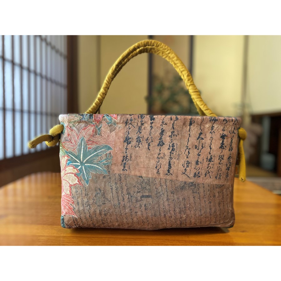 復刻達磨 一閑張り 一閑張りバッグ 一貫張り 福だるま ダルマ 浮世絵 